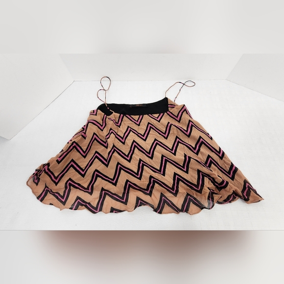 ♥️ ANIMALE CAMISOLE TWO LAYER ZIG ZAG PATTERN - SIZE 38 ♥️ - Picture 6 of 9